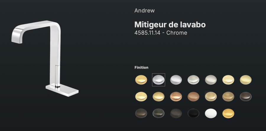 RVB Andrew Mitigeur lavabo