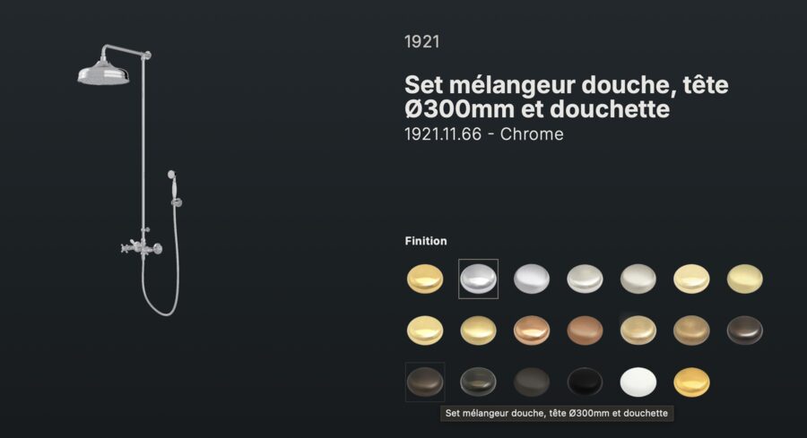 RVB Colonne de douche thermostatique 1920-1921